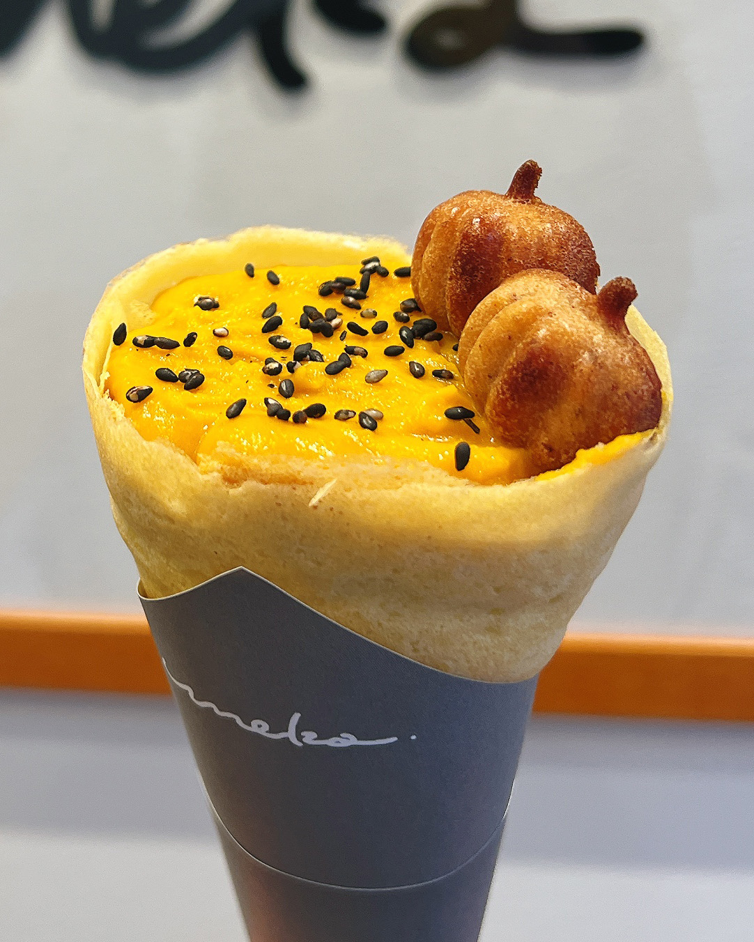 米粉100％グルテンフリークレープ かぼちゃカスタム