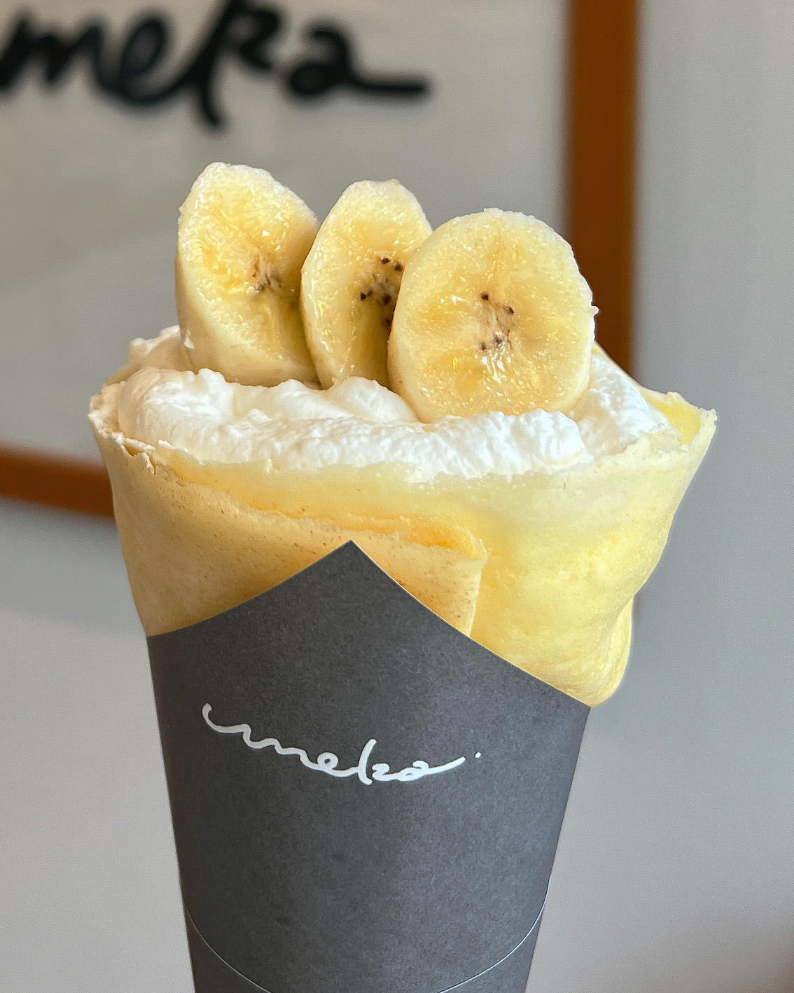 米粉100％グルテンフリークレープ バナナクリーム